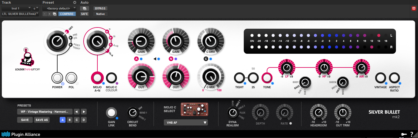 Plugin Alliance Louder Than Liftoff SILVER BULLET mk2 [492E]($42)